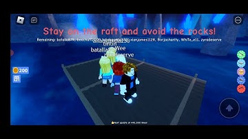 Don t press the button 4 stage #94 stay on the raft and avoid the rocks