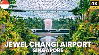 Full Jewel Changi Airport 4K Walking Tour 2025 | Rain Vortex, Canopy Park & More | Singapore Travel Guide Update
