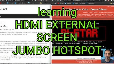 Learning - MMDVM Hat Dash Board -TV Monitor HD output