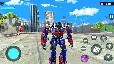 Optimus Prime Multiple Transformation Jet Robot Car Game 2020 - Android Gameplay