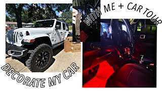 DECORATE MY NEW CAR WITH ME+ CAR TOUR*JEEP WRANGLER EDITION*