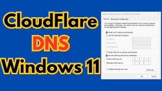how to setup cloudflare dns 2023 | how to set up 1.1.1.1 dns server for windows 11