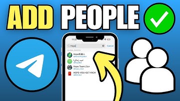how to Add People & Friends on Telegram By Username