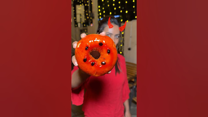 ✨🍩Donut-ல icecream ஆhh..!!😍| Red Colour Food Challenge | #shorts