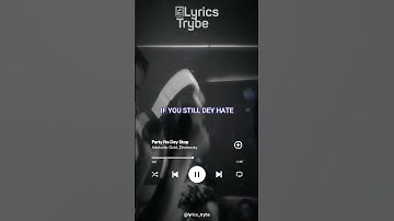 Thumbnail of Zinoleesky verse - Party No Dey Stop (Lyrics)#lyricstrybe #afrobeats