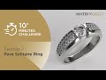 How to design a pave ring  matrixgold 10minute challenge