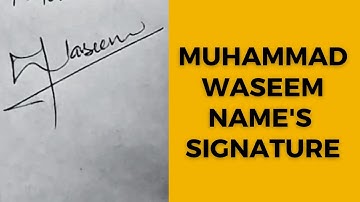 MUHAMMAD WASEEM NAME