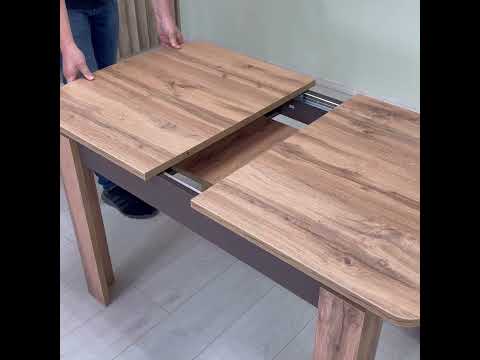 Стол обеденный "ARRIS 2(3)" раздвижной 1180-1570x720x760 (дуб натуральный)