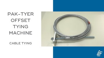 Cable Tying Felins Pak-Tyer Offset Elastic Tying Machine