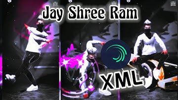 JAY SHREE RAM🚩🔥|| T.J. Gamer || Alight motion (XML) || #freefire #viral #xml