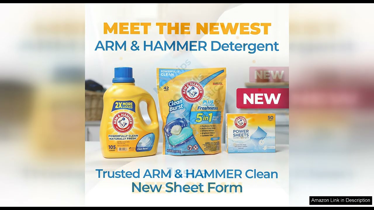 Arm and Hammer Power Sheets Laundry Detergent, Fresh Linen 50ct Review