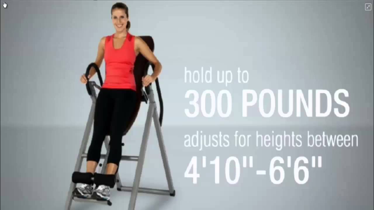 Exerpeutic Inversion Table With Comfort Foam Backrest Youtube