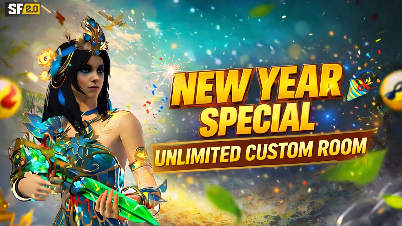 🎉 New Year Special | Unlimited Custom Room 🔥 ScarFall 2.0 Live Gameplay
