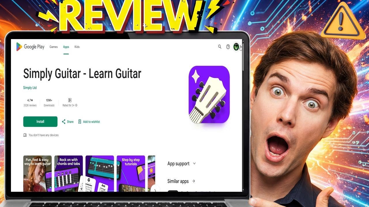 Обзор Simply Guitar 2026: стоит ли оно того? Лучшее приложение для игры на гитаре для начинающих