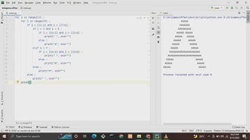 Membuat Pola "A" pake huruf A | PYTHON