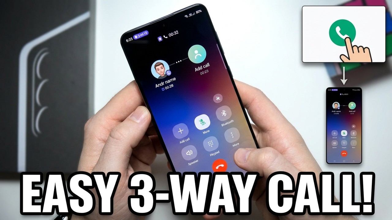 SAMSUNG Galaxy S26: How to Add Someone to Phone Call - YouTube