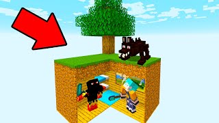 CRIAMOS uma CASA SECRETA DENTRO da ILHA no Minecraft!