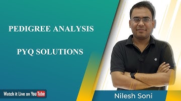 GENETICS PEDIGREE PYQ SOLUTIONS | NILESH SONI