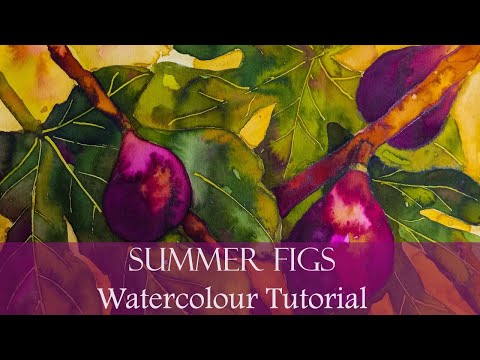How to Paint Wet in Wet Using Bold Colours - Easy Step by Step Watercolor Painting Tutorial