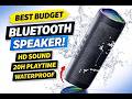 Best Budget Bluetooth Speaker 🔊 HD Sound + 20H Battery | Waterproof Portable Speaker Review
