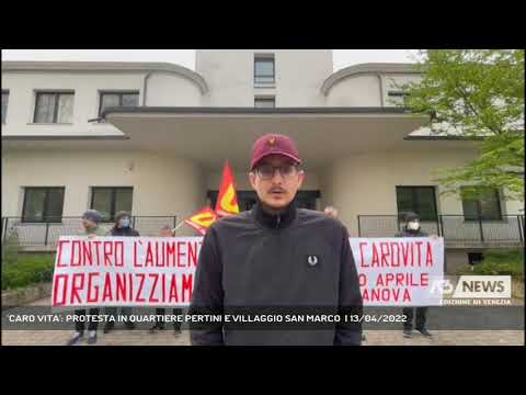 'CARO VITA': PROTESTA IN QUARTIERE PERTINI E VILLAGGIO SAN MARCO  | 13/04/2022