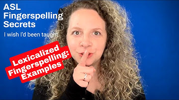 Secret 20: Lexicalized Fingerspelling: Examples *Fingerspelling Secrets* #asl #fingerspelling