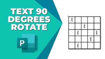 How to rotate text 90 degrees in Publisher table