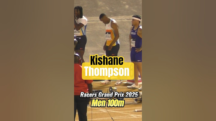 Kishane Thompson Explodes At The Racers Grand Prix 2025 Men 100m Final #short #jaydublowsports