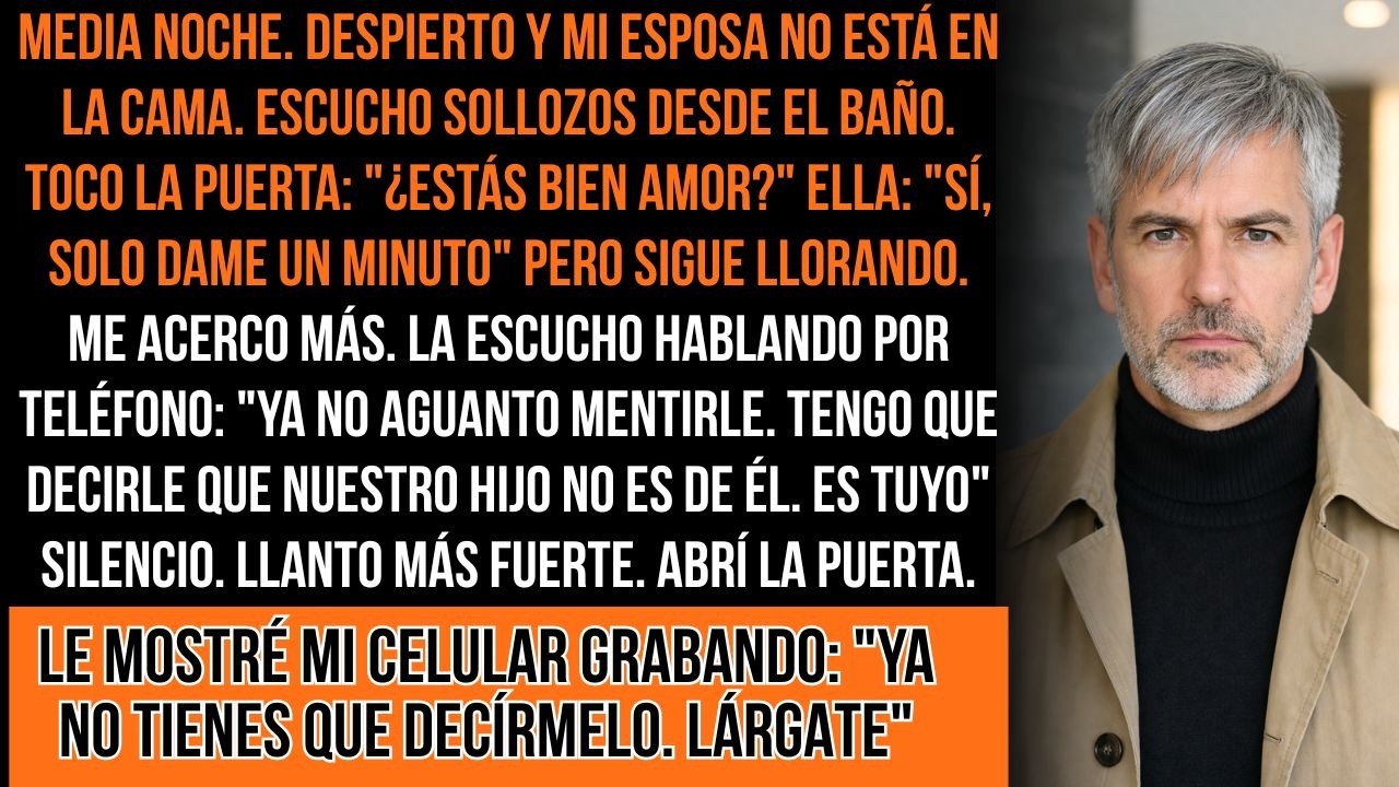 Mi Esposa Llorando En El Baño. Me Acerqué Y La Escuché: 