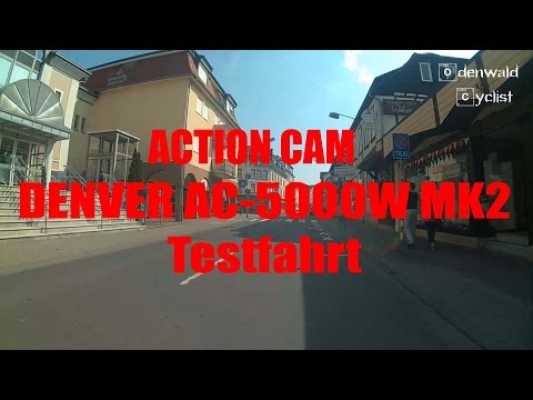 Testfahrt Action Cam DENVER AC-5000W MK2 Deutsch
