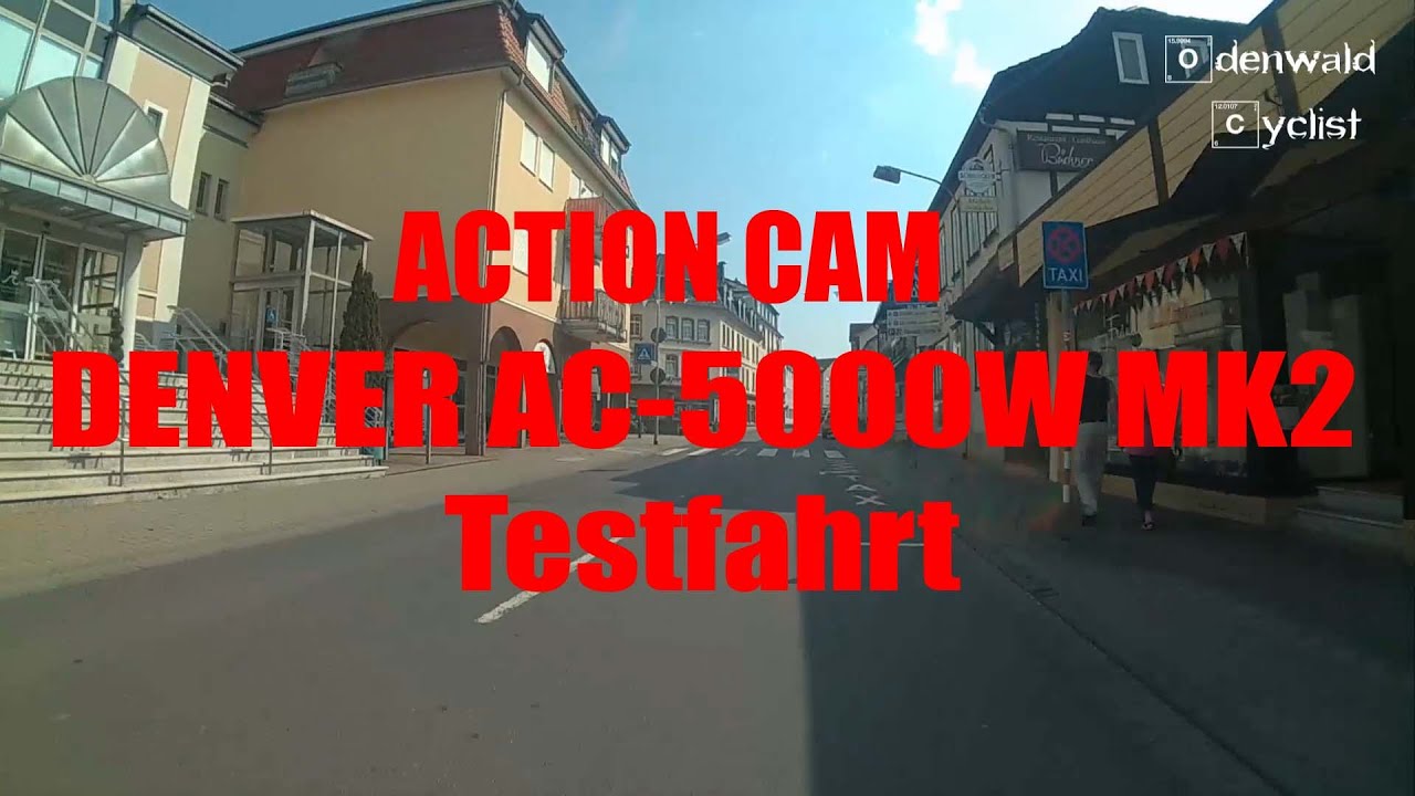 Testfahrt Action Cam DENVER AC-5000W MK2 Deutsch