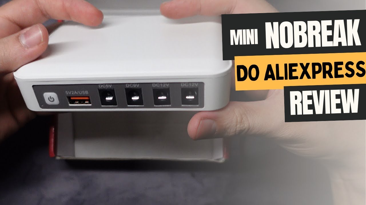 REVIEW MINI NOBREAK ALIEXPRESS (MINI UPS)