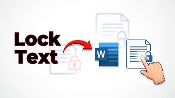 Lock Text In Place Ms Word