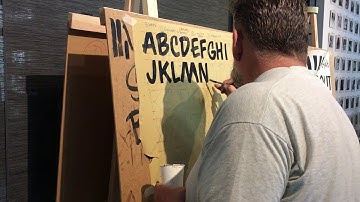 Workshop Sign painting, Mike Meyer, Scriptorium in Berlin