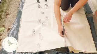 A Minimalist Footprint Canvas with My Toddler | DIY Keepsake Idea screenshot 4