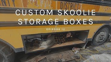 Custom Built UnderBody Storage Boxes | Skoolie Conversion Series