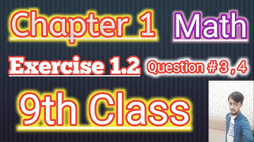 9th Class Math Chapter 1 || Exercise 1.2 Question 3,4 || Matrices And Determinants | 9th Class Math
