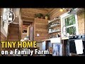 Family Builds Beautiful TINY HOUSE Homestead on Their Farm