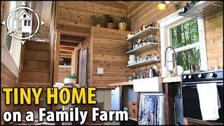 Family Builds Beautiful TINY HOUSE Homestead on Their Farm