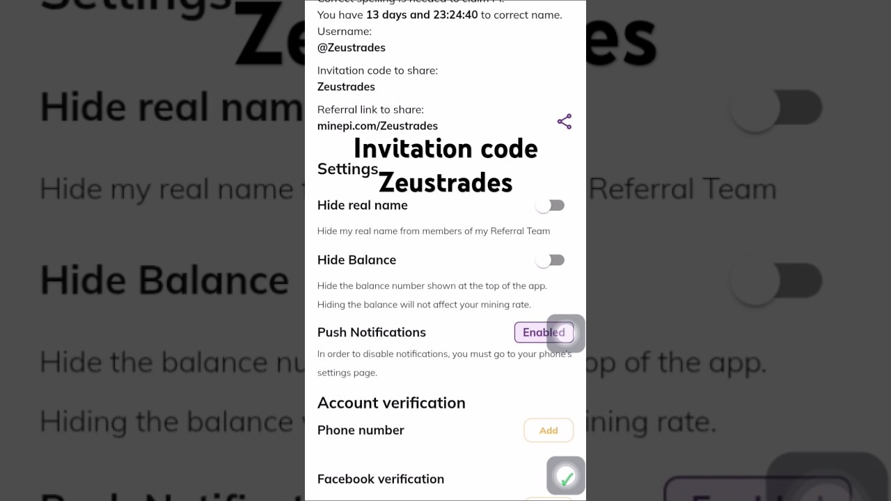 Pi network invitation code