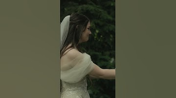 Groom loses it when he sees his bride. #shorts #firstlook