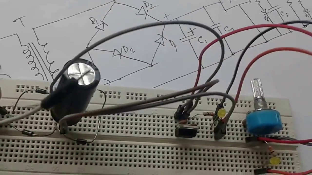 Power supply on breadboard part2 YouTube