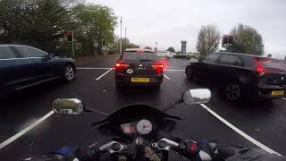 A reversing van hits my bike, Mercedes Sprinter KM21 OZX. #alicanstv 031223
