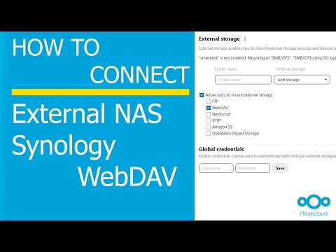 How to Add NAS to Nextcloud Configuring external Storage Synology WebDav