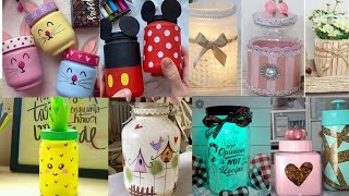 Mason Jar Craft | Glass Jar decorating ideas | Jar painting | Best out of waste craft ideas