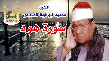 الشيخ محمود ابو الوفا الصعيدى سورة هود