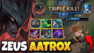 T1 Zeus Aatrox vs Gwen [ TOP ] Lol Korea Grandmaster Patch 14.2 ✅