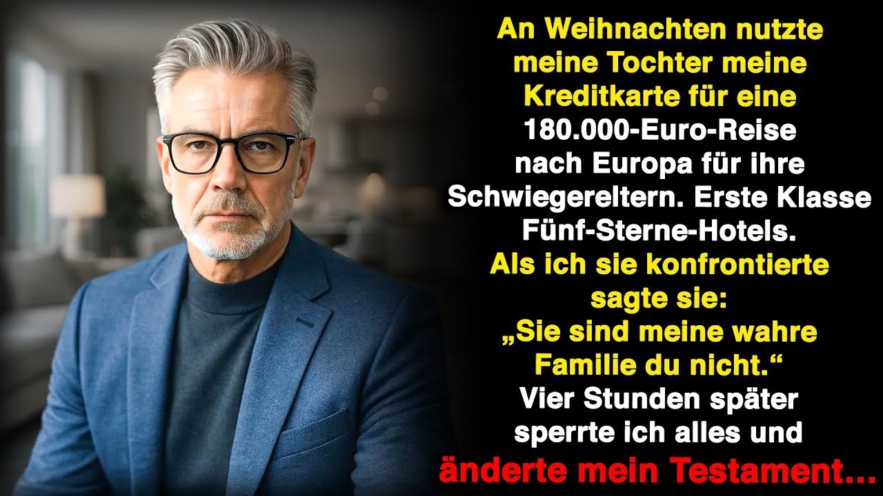 Als ich drei Tage vor Weihnachten 2024 die Bankwarnung sah, dachte ich an einen Fehler: 180.000 Euro von meinem Geschäftskonto abgebucht. Doch die Wahrheit war viel schlimmer. Meine eigene Tochter...