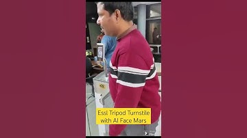 Essl Tripod Turnstile with AI Face Mars Installation Adapt Security  #accesscontrol #facedetection
