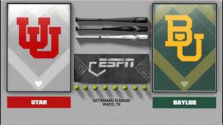 Utah vs Baylor | 4-17-2026 | College Softball Full Game Replay